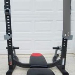 bowflex bench press n weights