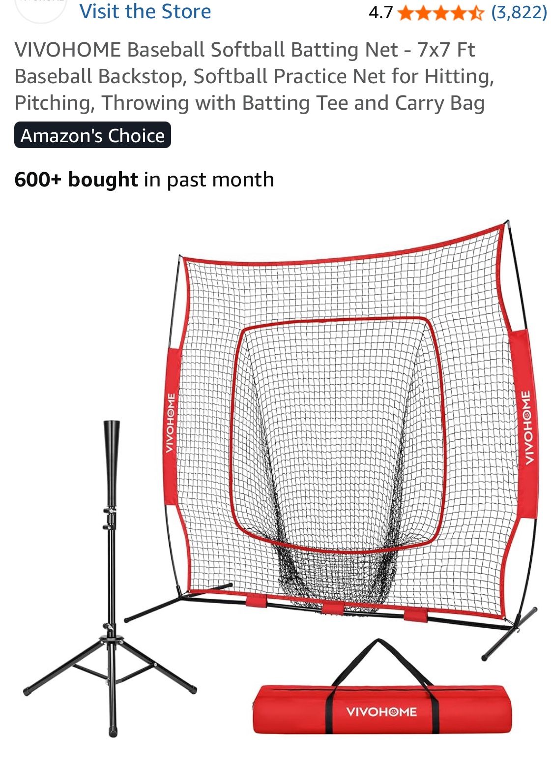 New Baseball Batting Net