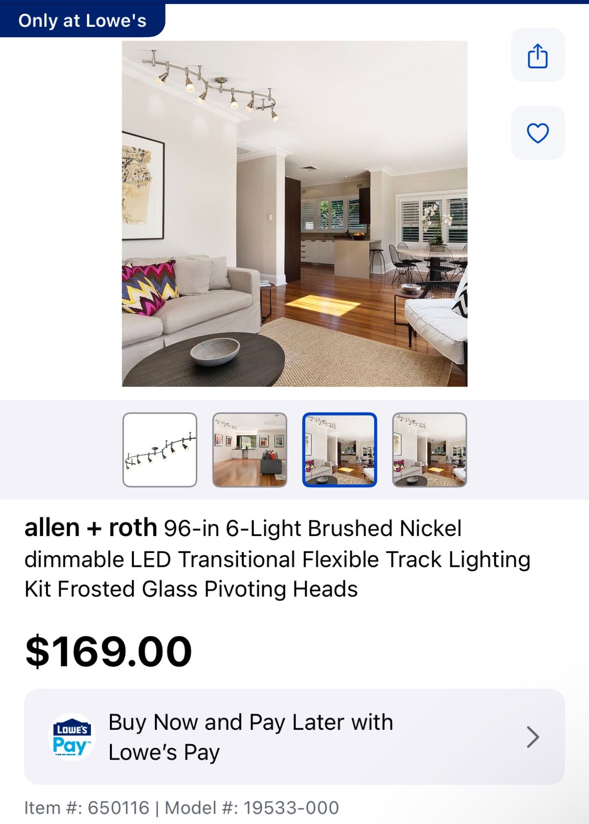 6-Head Flexible LED Track Light