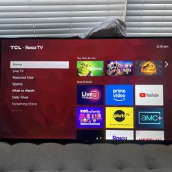 50 Inch 4K Roku TCL Smart TV
