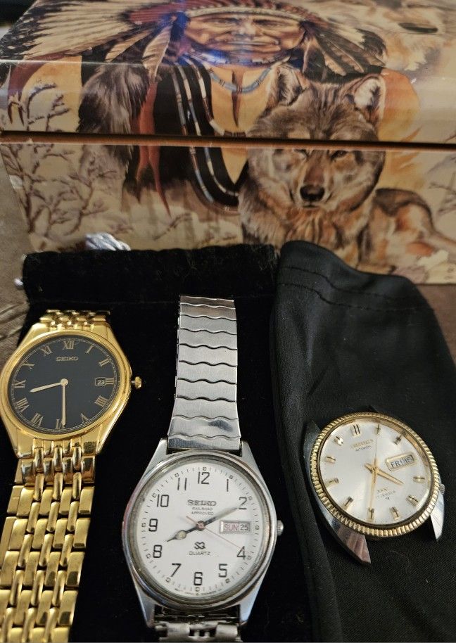 Last 2, W Band VINTAGE SEIKO Watches LEFT!