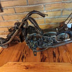 Very Heavy Collectable Motorcycle, Large About 24 By 18