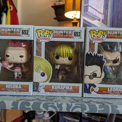 Hunter X Hunter Funko Pop Bundle Hisoka Kurapika Leorio Anime