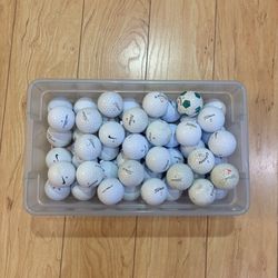 Mixed Lot of 52 Used Golf Balls Titleist Nike Callaway Bridgestone Pinnacle