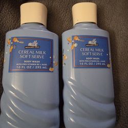 Bath And Body Work Body Wash Cereal Milk Soft Serve 
