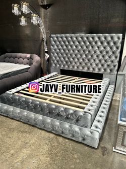 NEW QUEEN BED FRAME WITH MATTRESS