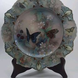 Lena Lui Enchanted Wings Plate Butterfly Flowers Garden