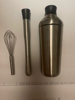 oxo Stainless Steel Cocktail Shaker Set with Muddler and Whisk
