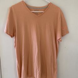 DKNY Peach T-Shirt - Large - Used Great Condition  