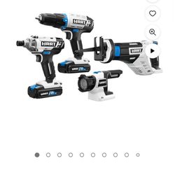 Hart Cordless 4 Tool Combo Kit With Charger And Batteries 