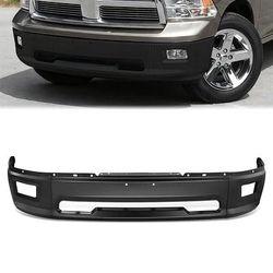 LA Zona Auto Parts 2009 to 2012 Dodge Ram Front Bumper Black Defensa Delantera with Fog lamps