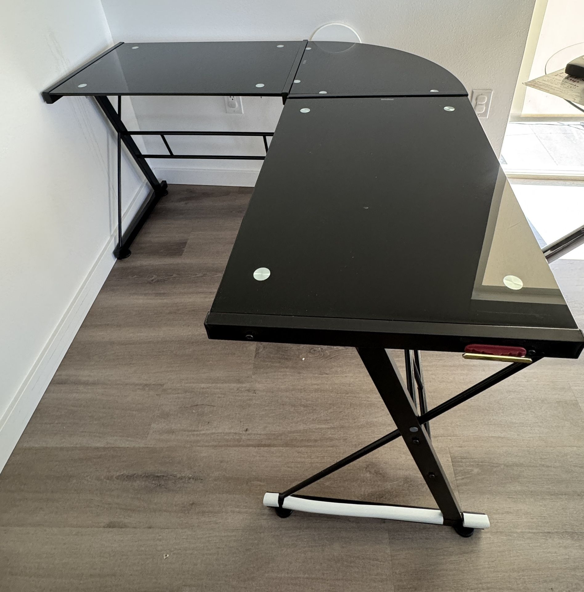 Black Corner Desk