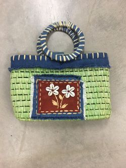 Preston & York straw bag