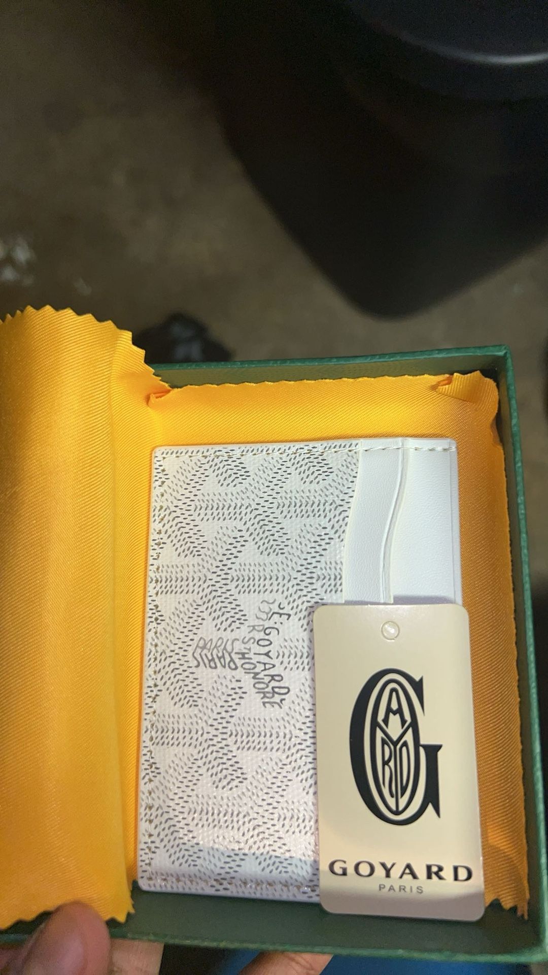 White Goyard Wallet