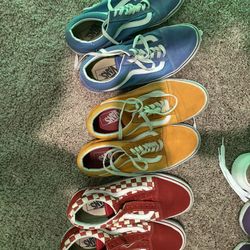 3 pairs of size 10 Vans