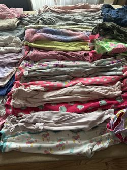 Clothes for girls 1 year - 24 months. 80 pieces.