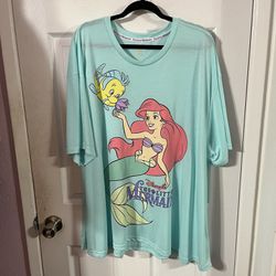 Disney Little Mermaid Women’s Size 4X Top.  Brand New Never worn 