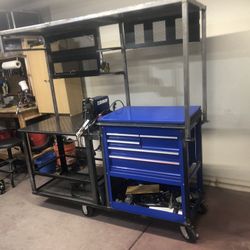 Heavy Duty Welding/Workbench Tool Box Cart 