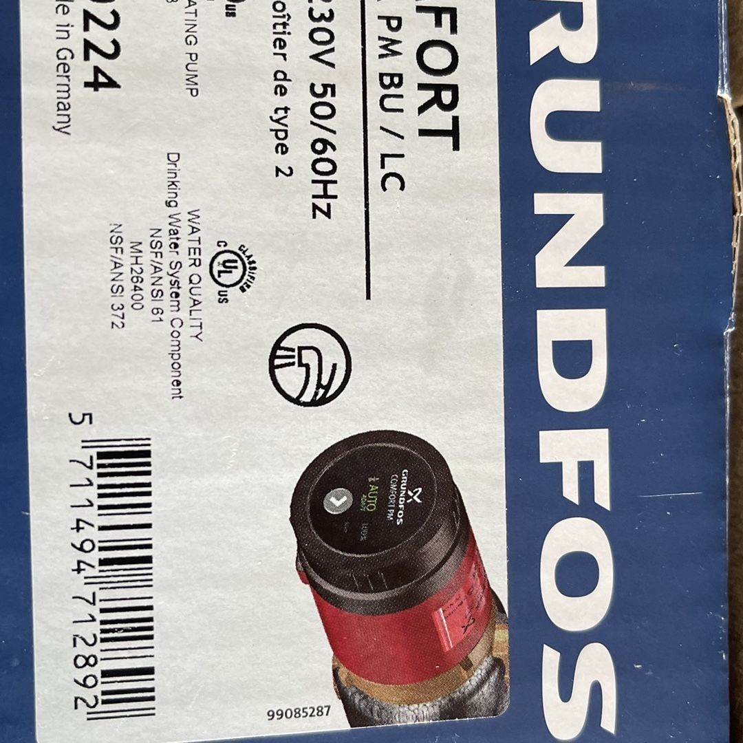 Grundfos (contact info removed)4 UP 10-16 A PM BU/LC Comfort PM for Sale in  Covington, WA - OfferUp