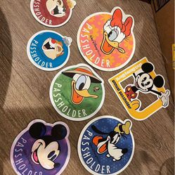 Lot Of Disney Pass holder Magnets 