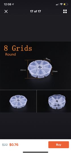8 gride round storage container