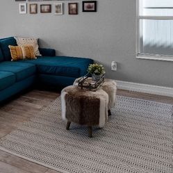 Round Ottoman - Set of 2