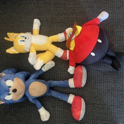 Sonic Character Plushies