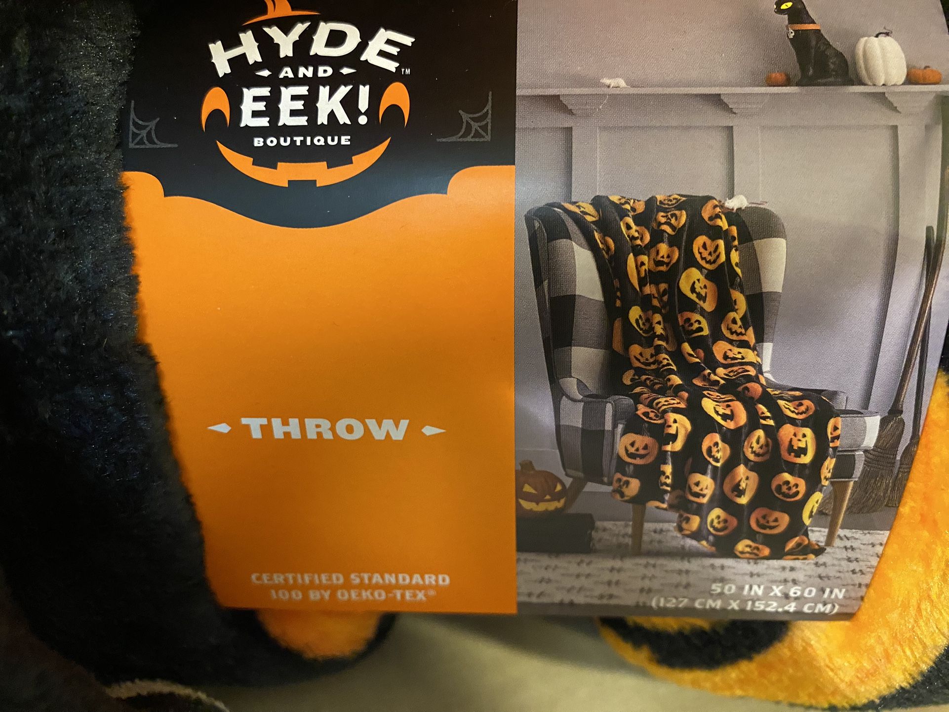 Target Hyde and Eek Halloween Sherpa Pumpkin Pillow Hide And Eek