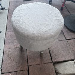 Small Chair With A Storage Too! Nice & Fluffy 