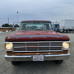 1967 FORD F250 Camper Special Truck