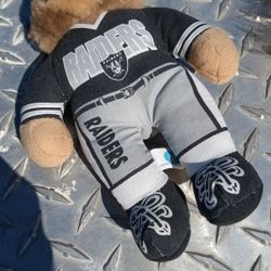 Vintage 1999 Los Angeles Raiders Stuffed Plush Bear 