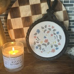 Vintage Iron & Ceramic Trivet