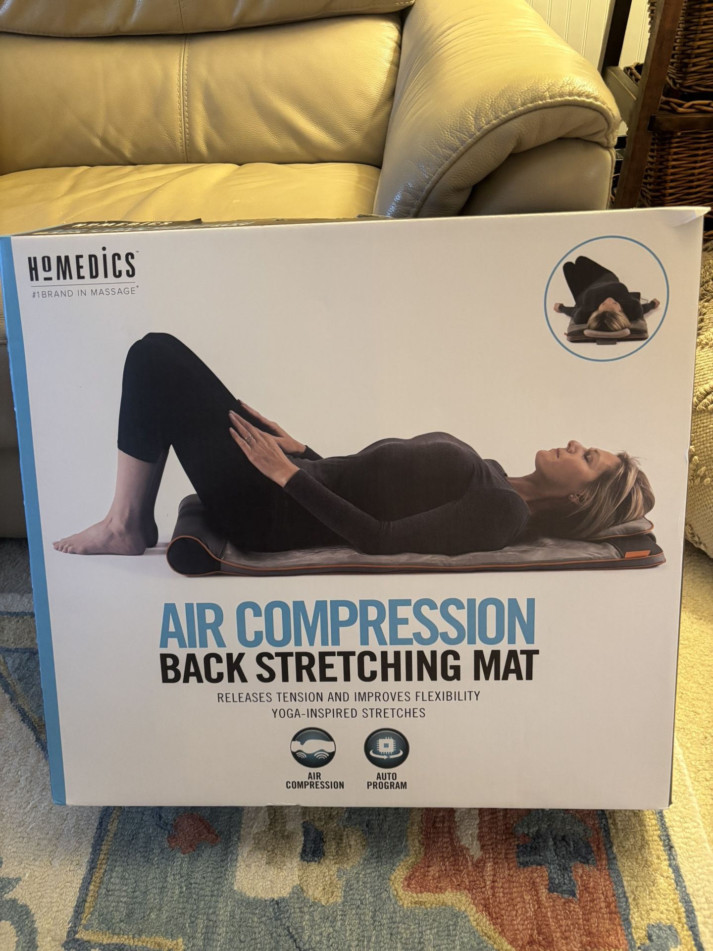 HoMedics Air Compression Back Stretching Mat - Gray (BM-AC105)