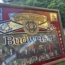 Vintage Budweiser Art Frame 