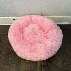 Thereisno Soft Handmade Pet Bed for Cat or Small Dog Detachable Round Bed for Fall Winter Indoor Sleeping