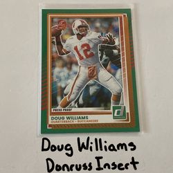 Doug Williams Tampa Bay Buccaneers QB Donruss Short Print Insert Card. 