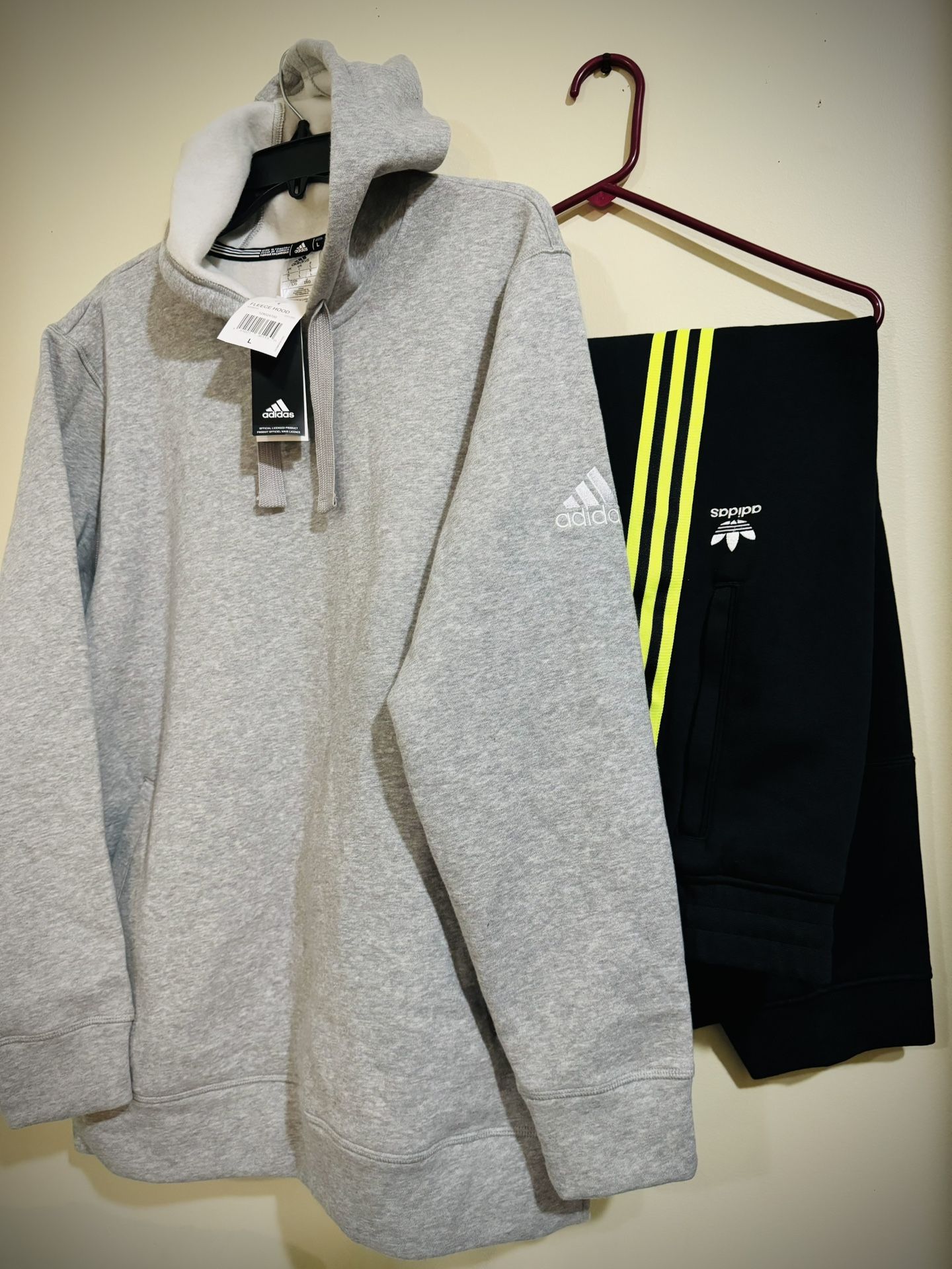 ADIDAS Fleece Hoodie & Winterized Jogging Pants