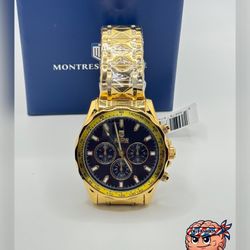 Watch Gold – Black Dial Tachymeter – New in Box