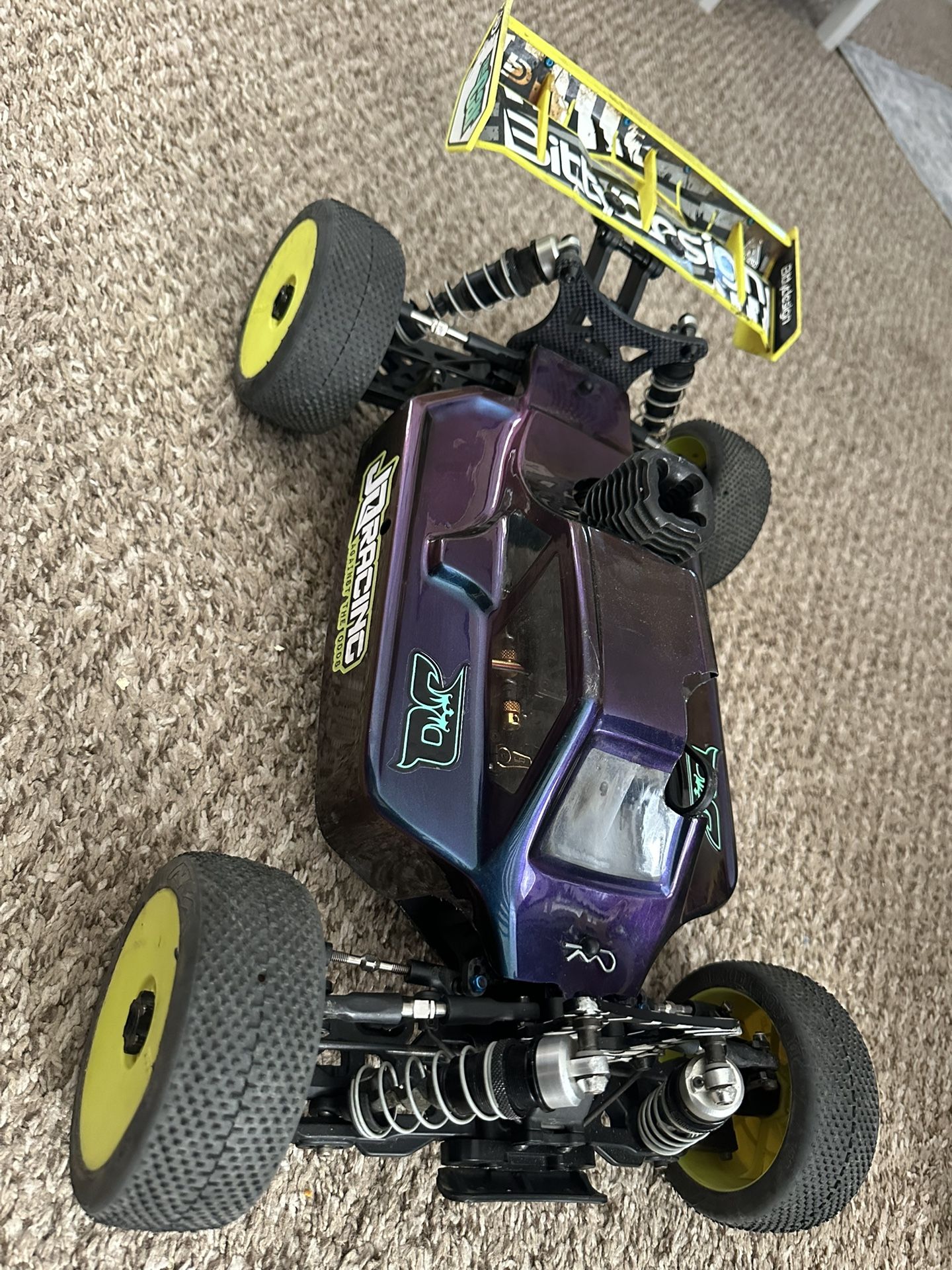 JQ Racing Black Edition 1/8 Scale Nitro Buggy OBO