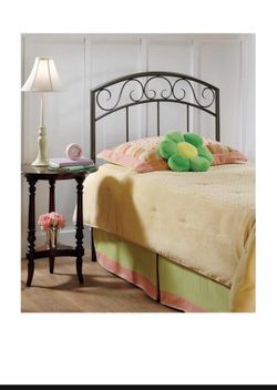 Twin metal bed frame + metal headboard. Russell/Boulder area