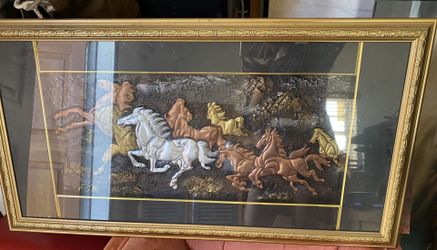 Horse Framed Engraving