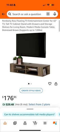 Floating TV stand