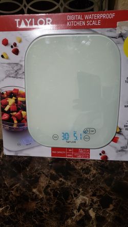 Digital kitchen food scale by Taylor