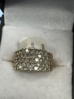 14k Gold Diamond Ring Sz: 7 1/2