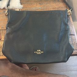 Coach Legacy Black Pebble Leather Bag