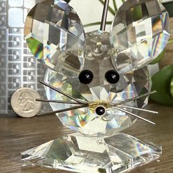 Vintage Swarovski Crystal Mouse