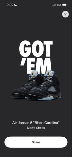 Jordan 5 ‘Black UNC’