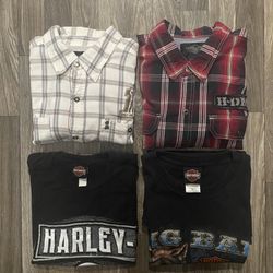 Harley Davidson 4 Shirt Bundle 🔥