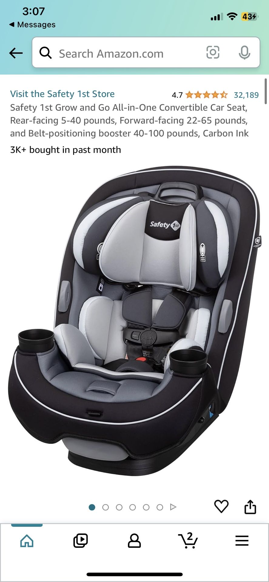 Graco Car Seat (3 And One Car Seat)