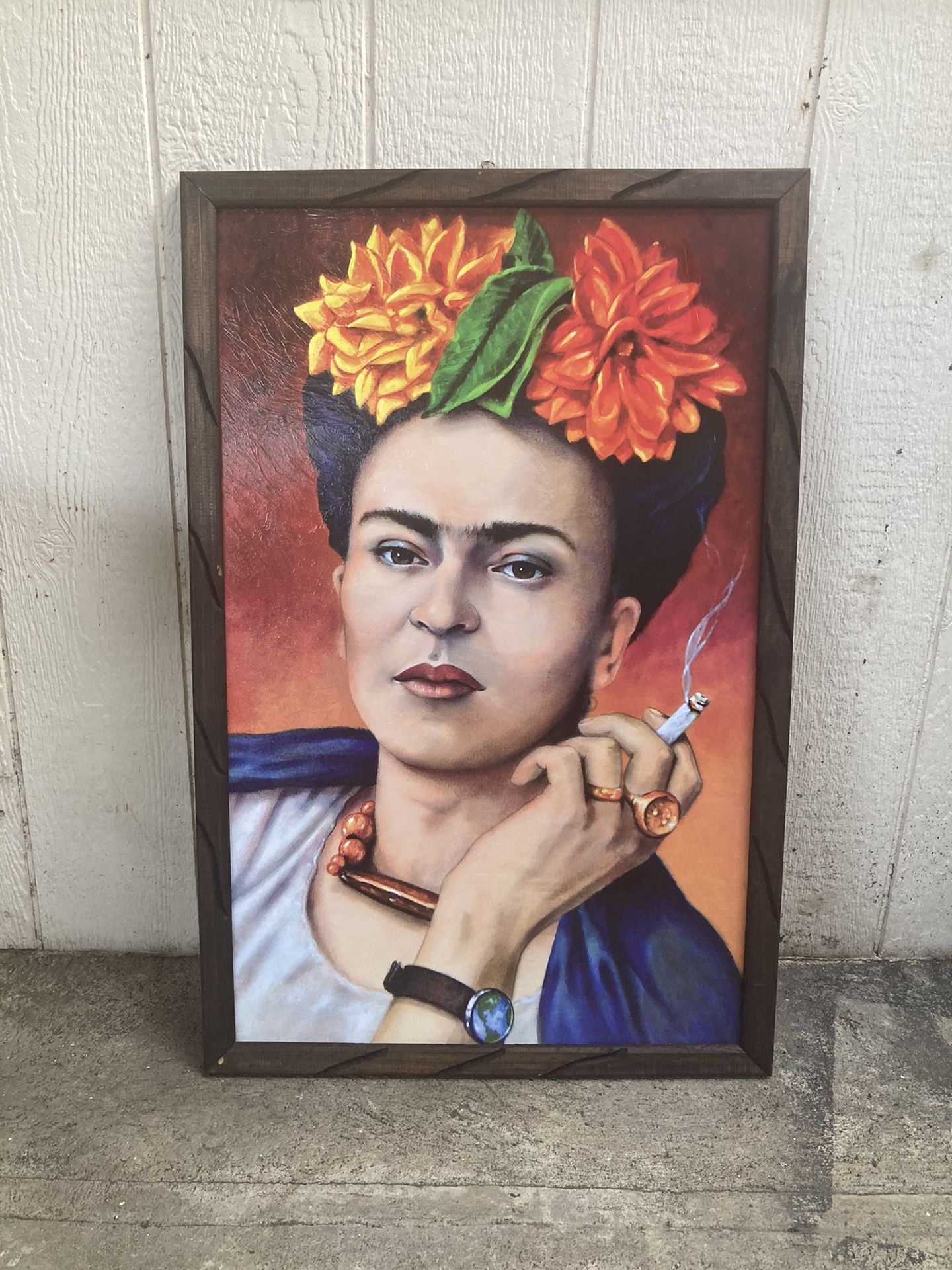 Smoking 🚬 Frida Kahlo Frames Tattoos Home Decor Man Cave Posters Patios Living Room Sinaloa Cuadros